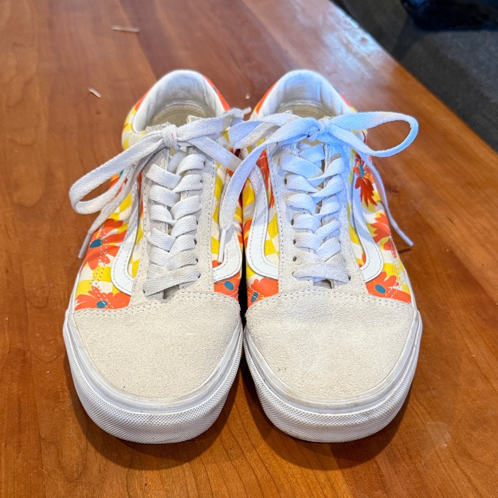 Vans Embroidered Floral Sneakers